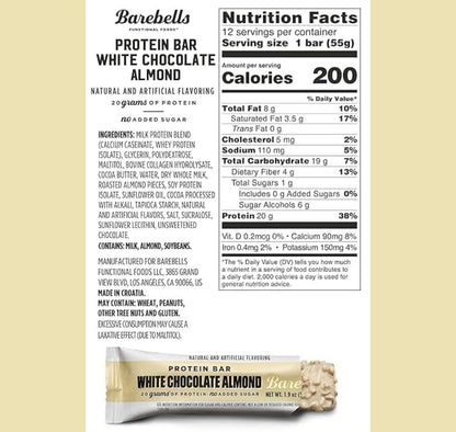 Barebells - White Chocolate Almond (Single Bar)