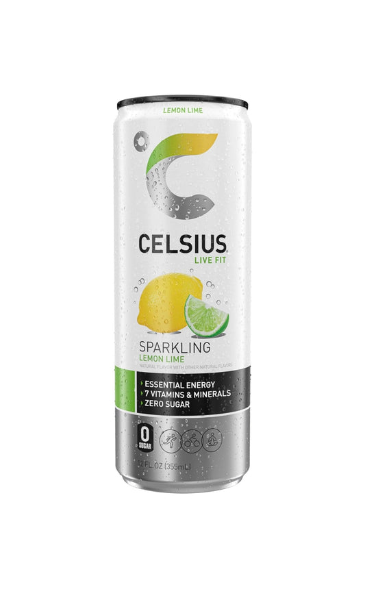 Celsius Sparkling Energy Drink - Lemon Lime (12 oz)