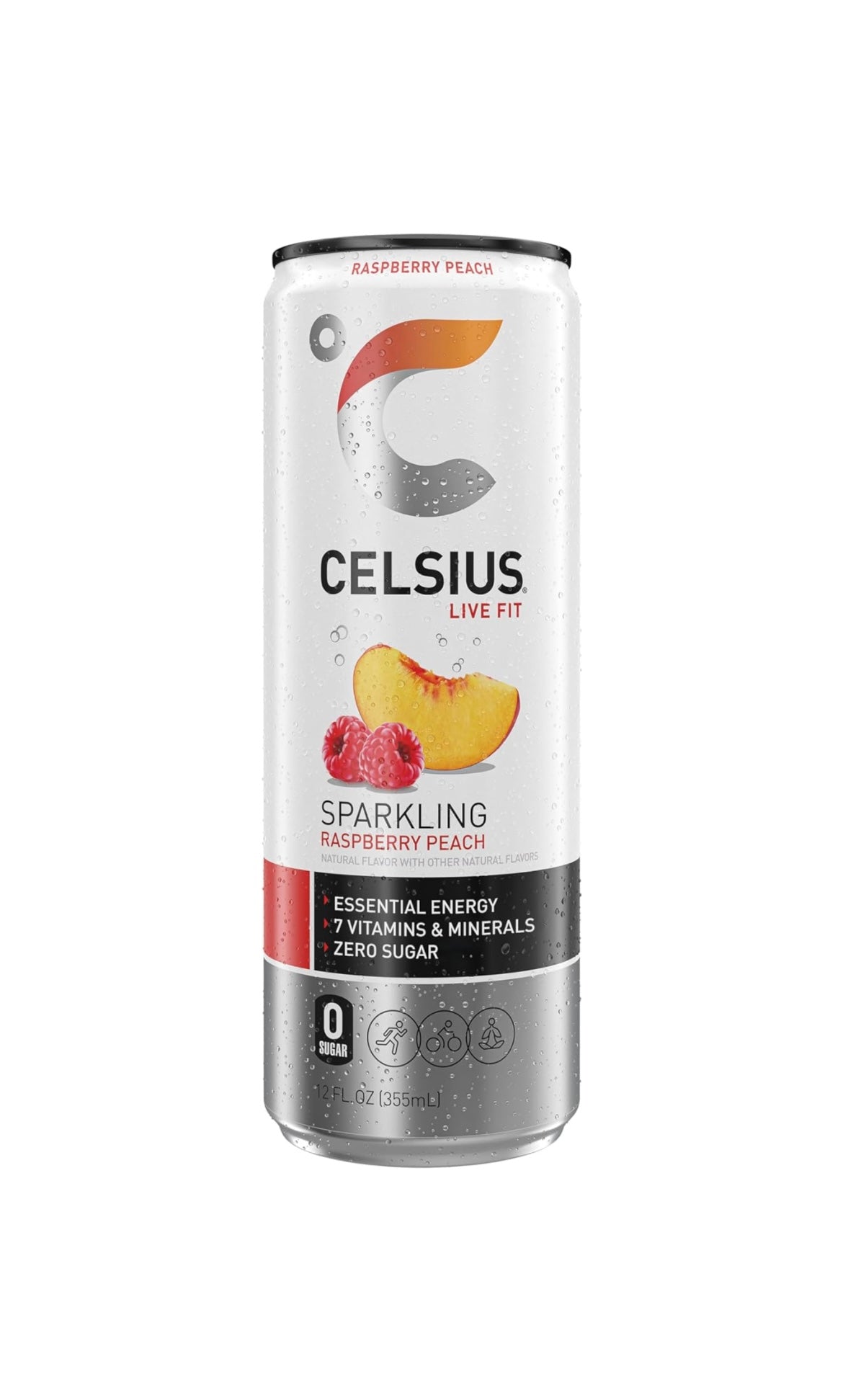 Celsius Sparkling Energy Drink - Raspberry Peach (12 oz)