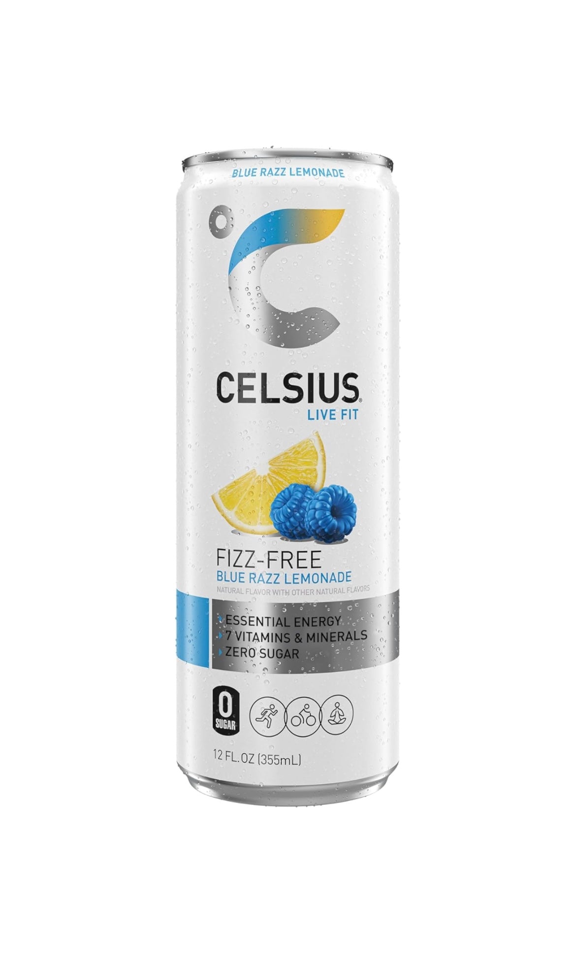 Celsius Fizz-Free Energy Drink - Blue Razz Lemonade (12 oz) – Mix It Up ...
