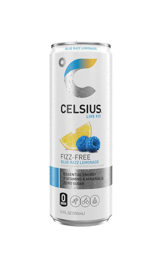 Celsius Fizz-Free Energy Drink - Blue Razz Lemonade (12 oz)