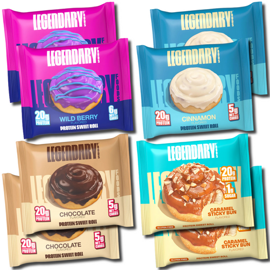 Legendary Protein Sweet Roll - Bundle - 4 Flavors (8 Rolls)