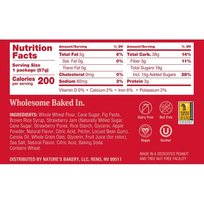 Nature’s Bakery Whole Wheat Fig Bars – Real Fruit Variety Pack – 18 Twin Packs, 6 Flavors