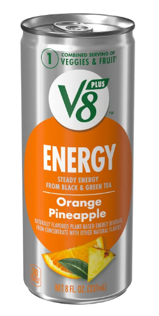 V8 Energy - Orange Pineapple - Individual Drink