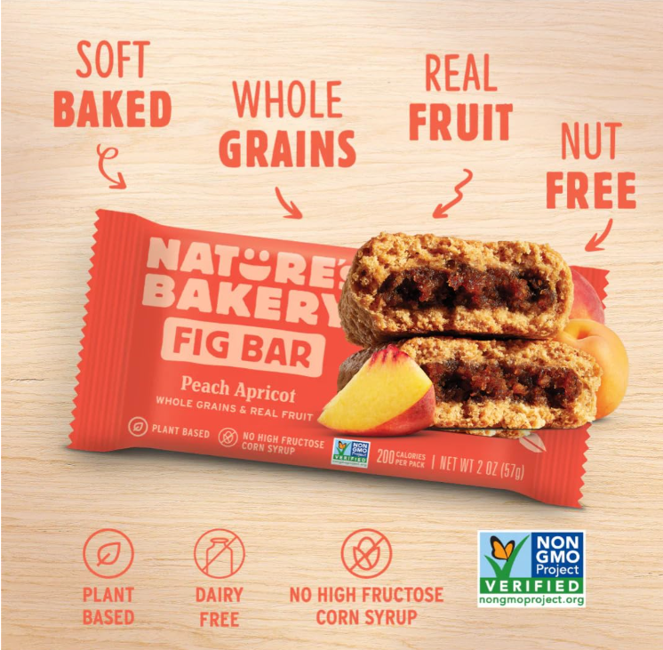 Nature’s Bakery Whole Wheat Fig Bars – Real Fruit Variety Pack – 28 Twin Packs, 7 Flavors