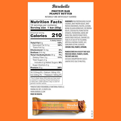 Barebells - Peanut Butter (Single Bar)