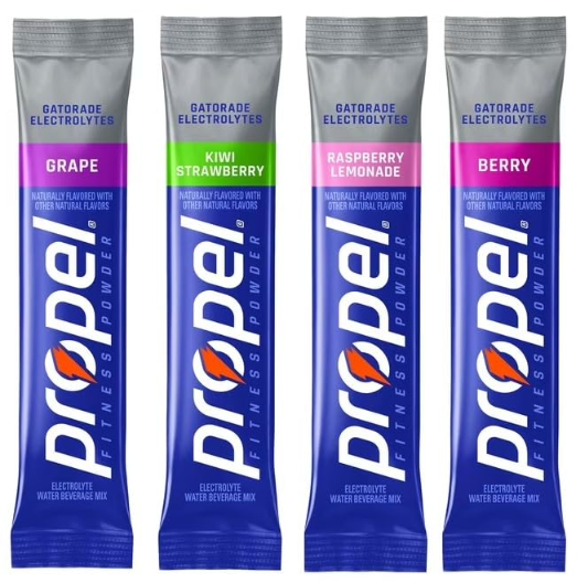 Propel Electrolyte Powder Sticks – 40 Count (4 Flavors)