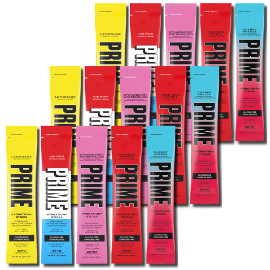 Prime Hydration Sticks – Signature Variety Pack – 15 Sticks, 5 Flavors