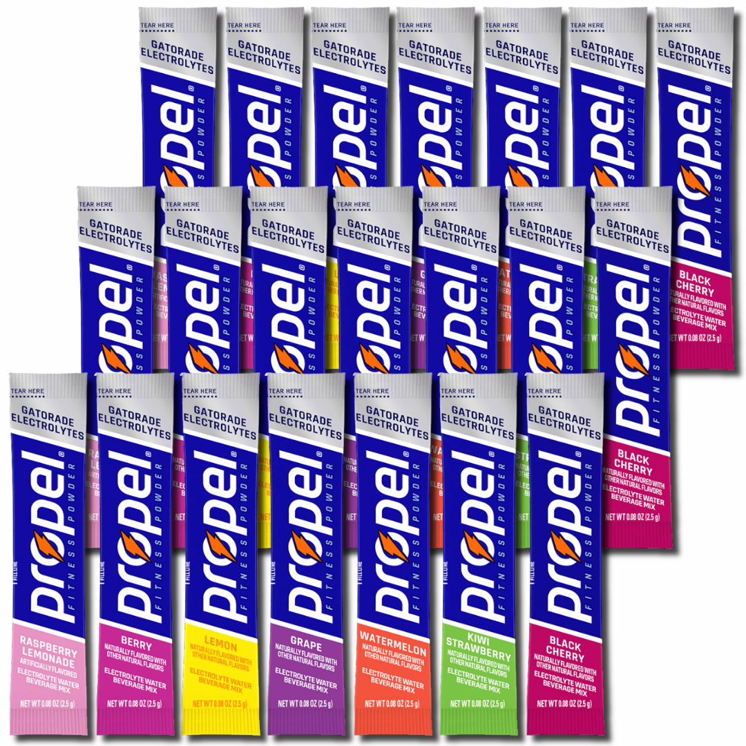 Propel Electrolyte Powder Sticks – Complete Flavor Variety – 21 Count (7 Flavors)