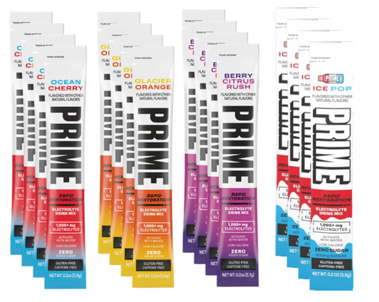 Prime Hydration Sticks – Mixed Flavor Bundle – 16 Count (4 Flavors)