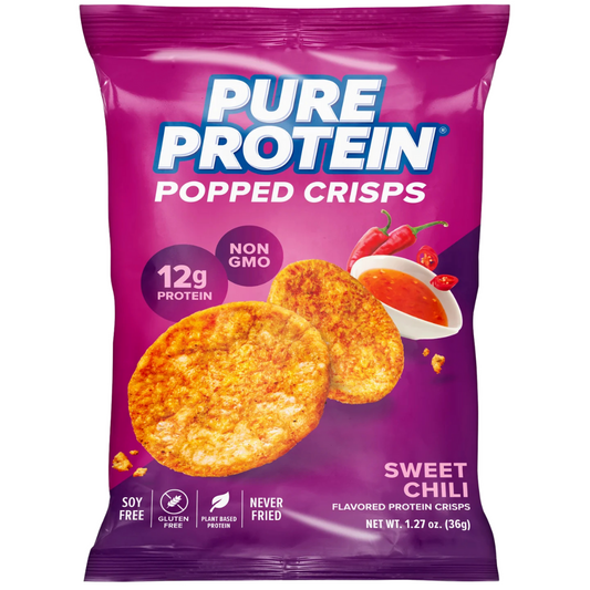 Pure Protein Popped Crisps – Sweet Chili – Single Bag
