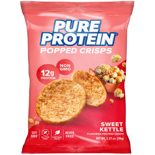 Pure Protein Popped Crisps – Sweet Kettle – Single Bag