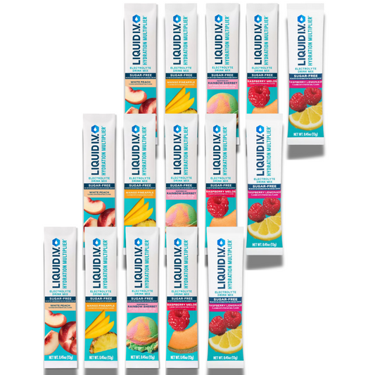 Liquid IV Sugar Free – Tropical Fusion Variety Pack – 15 Sticks, 5 Flavors