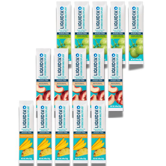 Liquid IV Sugar Free – Tropical Hydration Variety Pack – 15 Sticks, 3 Flavors