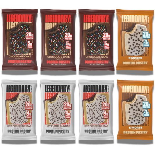 Legendary Protein Pastries – Chocolate Lovers Pack – 8 Count (3 Flavors)