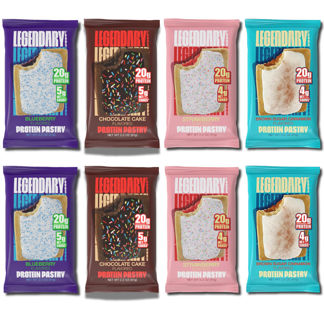 Legendary Protein Pastries – Top Flavors Pack – 8 Count (3 Flavors)
