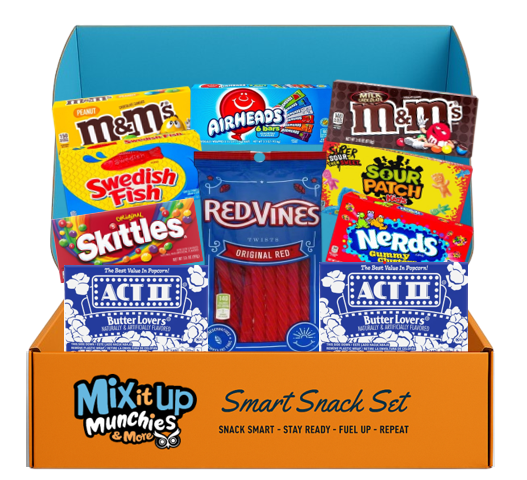 Movie Theater Variety Box with Theater-Size Candyand Popcorn – Movie Night Snack Assortment