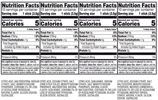 Gatorade G Zero Powder Variety – 40 Count (4 Flavors)