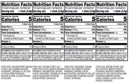 Gatorade G Zero Powder Variety – 40 Count (4 Flavors)