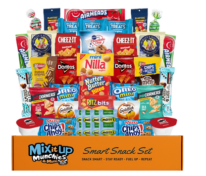 Crave and Crunch – Chips, Crackers, Granola Bars, Cookies, Candy & Fruit Snacks (40 Snacks)