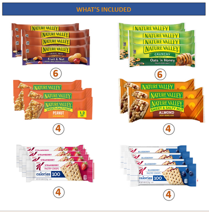 Snack Bar Variety Box – (62 Bars)
